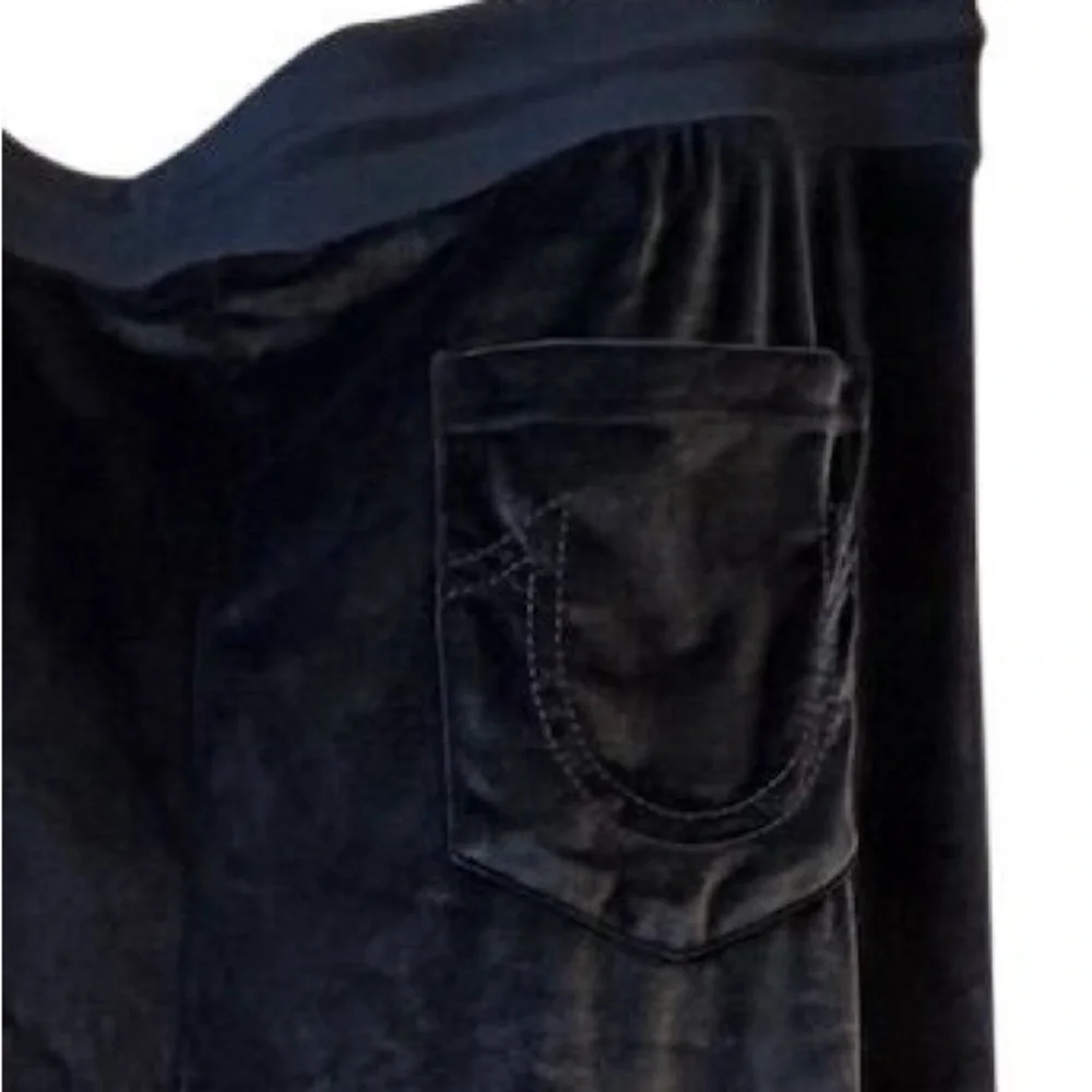True Religion‎ Men's 3XL Blue Velour Jogger Pants Elastic Waist 28
